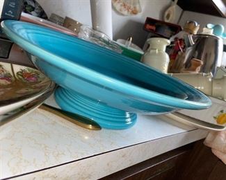 Fiesta Compote bowl peacock blue?  $65