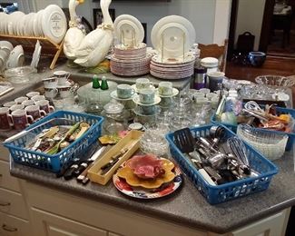 The kitchen is overflowing.