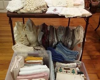 Variety of linens