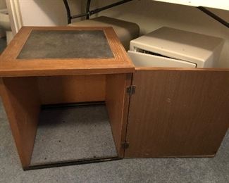 Opened safe cabinet