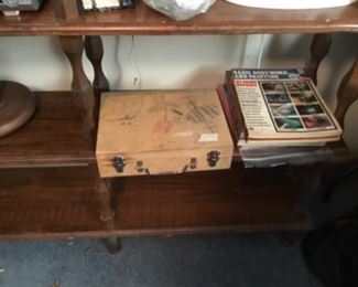 Items on shelf unit