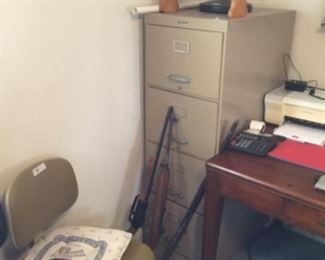 4 drawer file cabinet - old guns (not on premises)