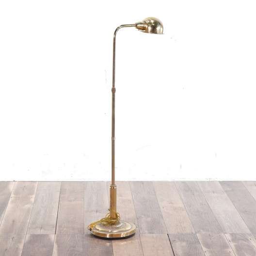 3.5' Vintage Burnished Brass Floor Lamp