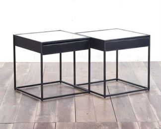 Restoration Hardware Black And White Geometric Tables