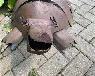 Iron turtle figure                                                                    185.00   42"L x 24"W x 12"H