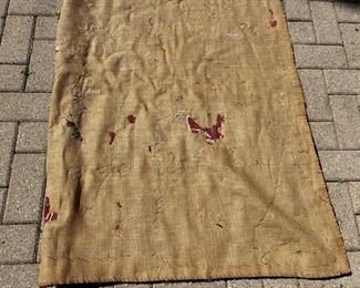 Vintage hooked rug (as is)                                                  125.00 70" x 52"