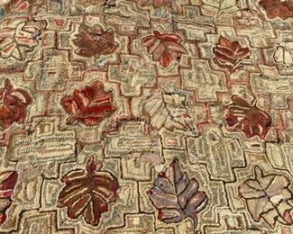 Vintage hooked rug (as is)                                                  125.00 70" x 52"