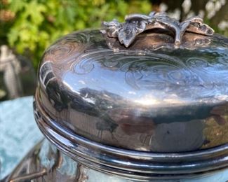 Antique Elkington silver-plate hot water urn        