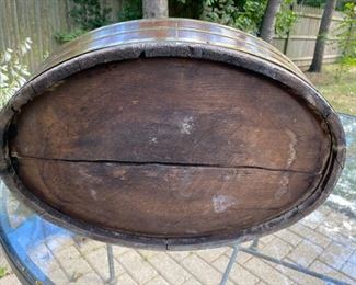 Georgian barrel form wine cooler on stand            