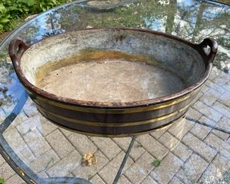 Georgian barrel form wine cooler on stand            