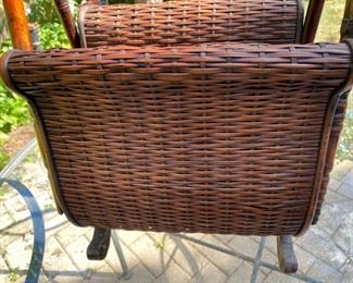 Antique wicker magazine rack				          150.00     22 1/2"h x 15"w x 9 1/4" d