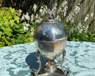 Silver plate egg coddler                                                    95.00