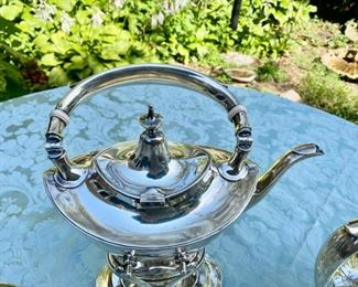 Gorham sterling "Plymouth"  5 pc. tea service                        monogrammed                       