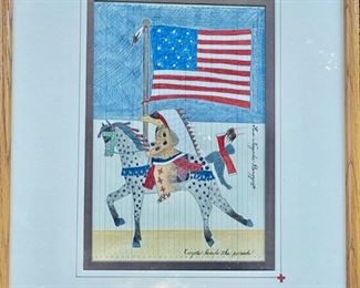 Susi Nagoda-Berquist  “Coyote Leads the Parade”            			                                                                           frame size 21"h x 17"w