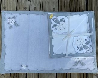 4 New Madeira tablecloths & napkins                  50.00