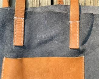 Fairchild Baldwin suede & leather bag                      