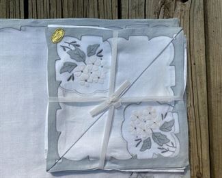 4 New Madeira tablecloths & napkins                  50.00