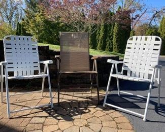 3 Folding Chairs