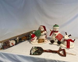 Hallmark Motion Snowman and Additional Decor