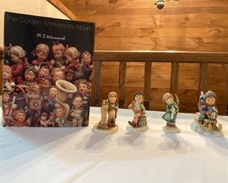 Hummel Figurines and Golden Anniversary Album Book