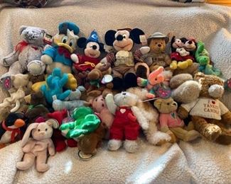 Stuffed Animal Lot Along with Disney Characters