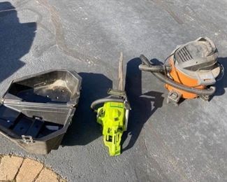 Wet Dry Vac and Chain Saw