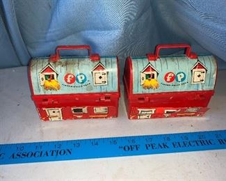 Fisher Price Farm Houses No. 549, Both Missing Thermos $8.00
