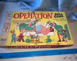 1965 Milton Bradley Operation Game $12.00
