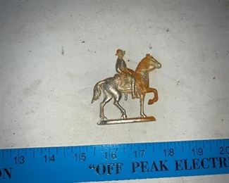 Metal Horse and Rider $3.00