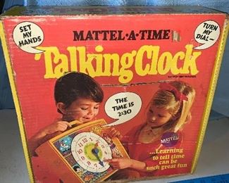 Mattel A Time Talking Clock $14.00