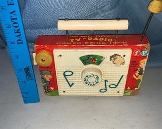Music Box TV-Radio Fisher Price $5.00 (Per the family's request this item is not half price)