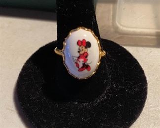 Minnie Mouse Adjustable Ring, missing some paint $3.00 (Per the family's request this item is not half price)