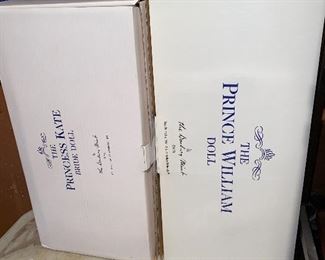 Danbury Mint Princess Kate and Prince William Doll Both $80.00 (Per the family's request this item is not half price)