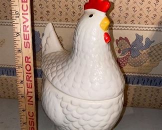 Chicken Canister, Ceramic $10.00