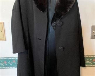 Mink Colar Coat Size 10 $36.00