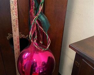 Large Glass Christmas Ball $8.00