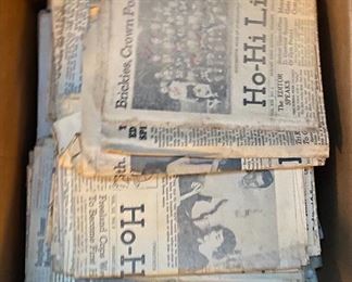 Box of Vintage Newspapers $15.00 All