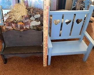 2 Doll Benches $12.00
