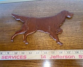 Wood Dog With Hook $8.00