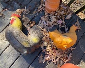 Both Chickens, Plastic, Missing Feet $8.00