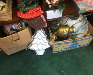 2 antique hanging lamps