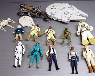 Star Wars Collectibles, Includes Commemorative Edition Poseable Figures, Chewy Costume (Child Size M), And Millennium Falcon Figurine Set