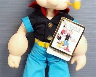 Presents Popeye Plush Characters, Includes Popeye, Olive Oyl, Brutus And Swee' Pea, All Have Original Tags Attached