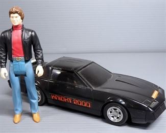 1982 Knight Rider Kitt AM Radio And Poseable Michael Knight