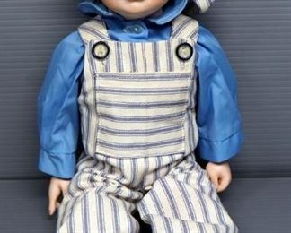 Jack & Jill Style Stuffed Porcelain Dolls And Full-Body-Porcelain Doll With Realistic Moving Limbs And Joints, With Stand