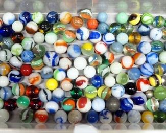 Marble Assortment, Various Sizes And Colors, Some Believed To Be Handmade, Uncounted