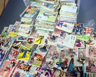 Japanese Graphic And Light Novels, Uncounted, Various Styles And Topics