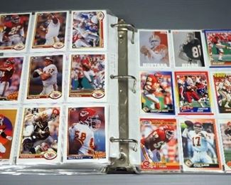 Sports Player Card Collection, Brands Include Topps, Fleer, Donruss, Sports Include Baseball, Football, Basketball, Hockey, Contents Of 2 Binders