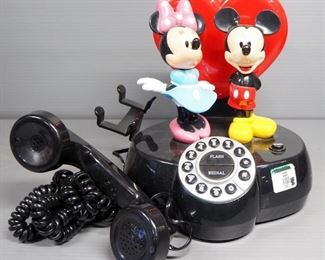 KCL Technology Mickey And Minnie Animated Talking Telephone And Mickey Mouse AT&T Telephone, Unknown Working Order