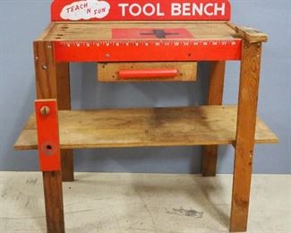 Teach 'N' Fun Tool Bench With Front Drawer And Lower Shelf